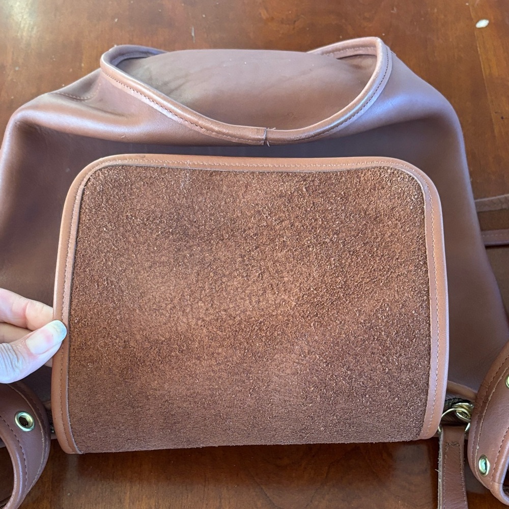 Coach Vintage Tan Leather Duffle Sac Bucket Bag - Picture 8 of 16